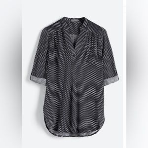 Market & Spruce Colibri Polka Dot Print Top